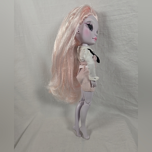 Fashion Doll with Pink Hair and White Outfit - Picture 12 of 12